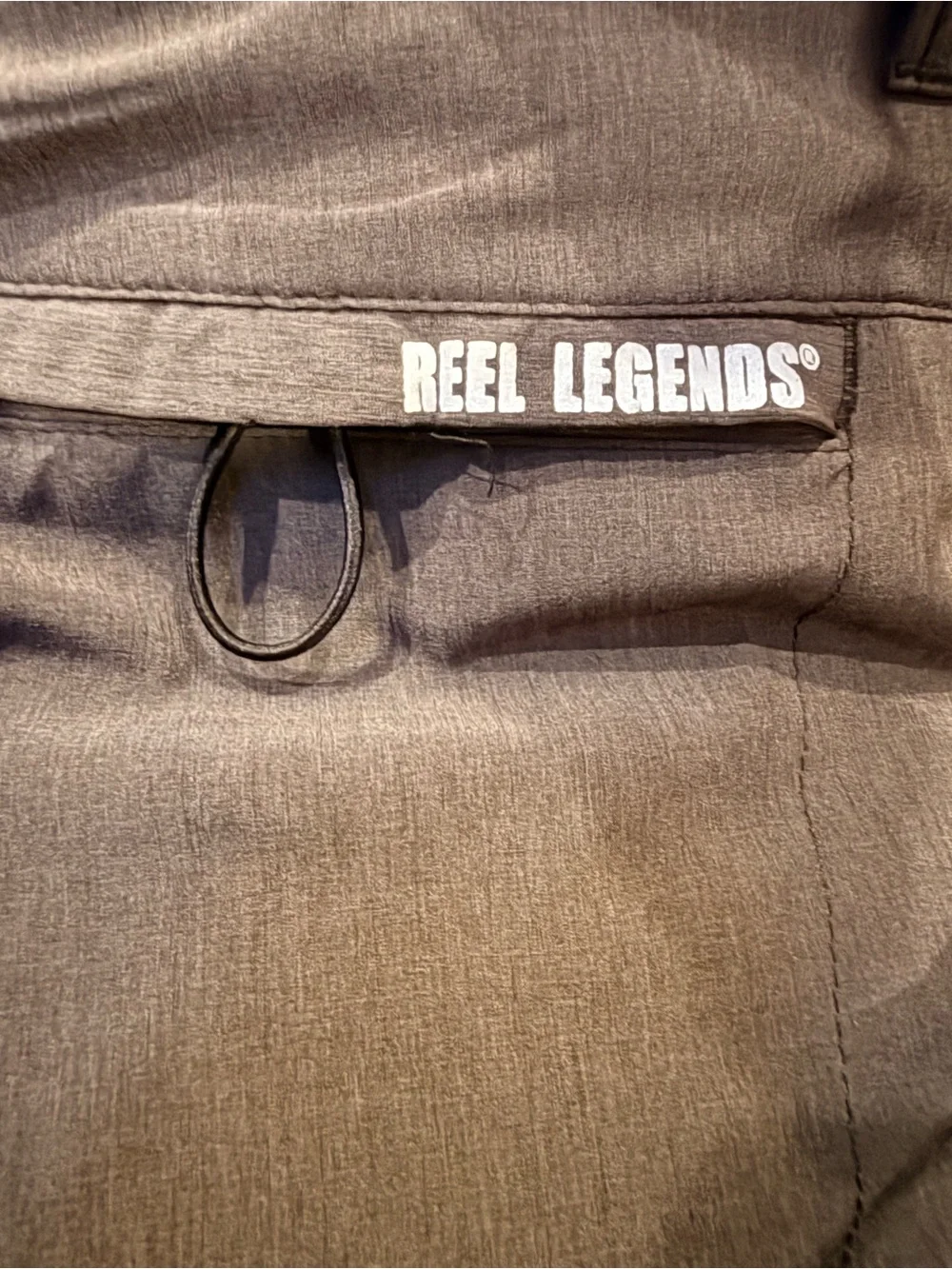 Reel Legends Men’s Size 36 Gray Outdoor Performance Fishing Shorts Quick Dry